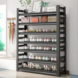 Adjustable Simple Shelf Metal Entryway Storage Shoe Rack Image - 3