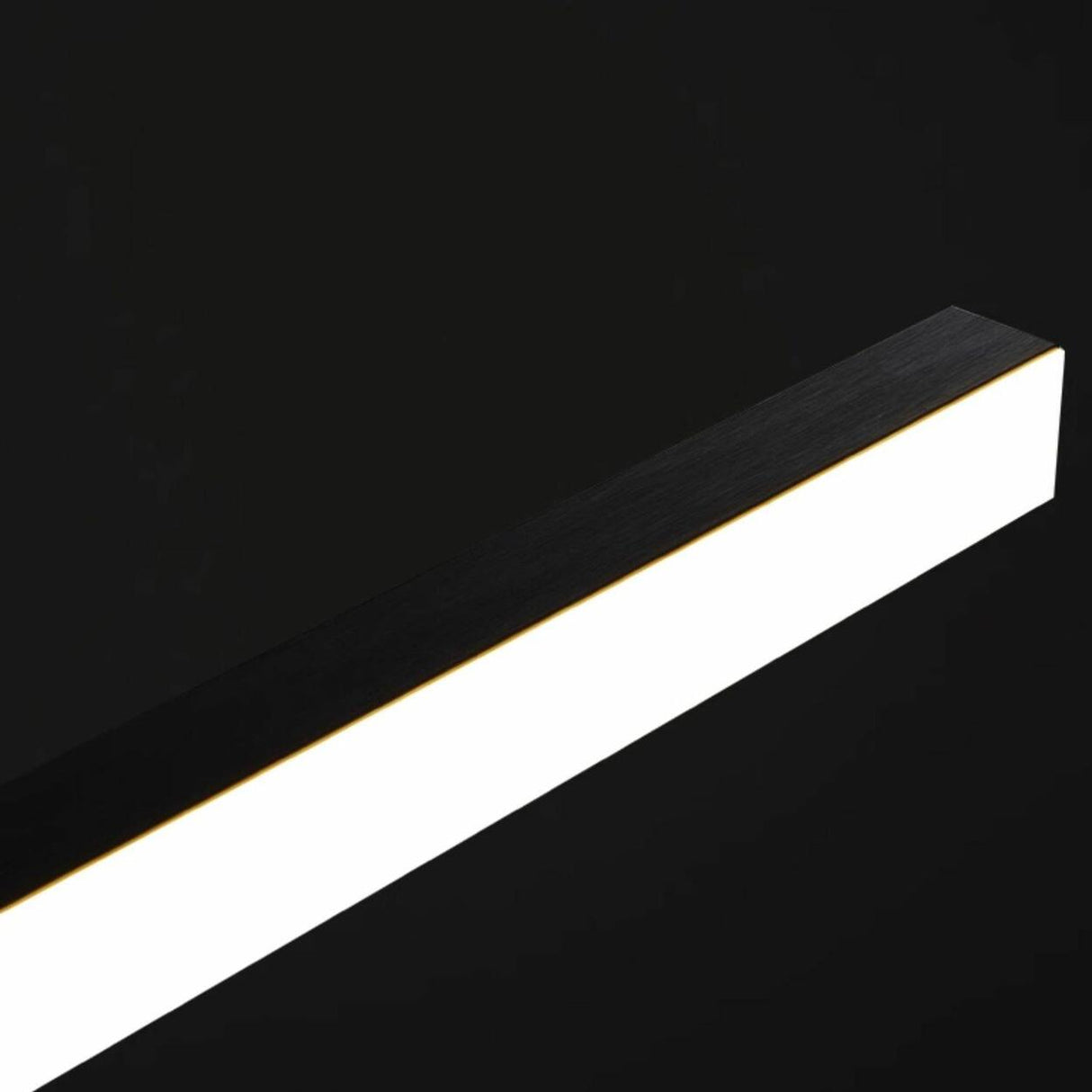 Adjustable Sleek Black Linear Island Pendant Light Image - 6