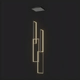 Adjustable Staircase Rectangle LED Pendant Light Image - 7