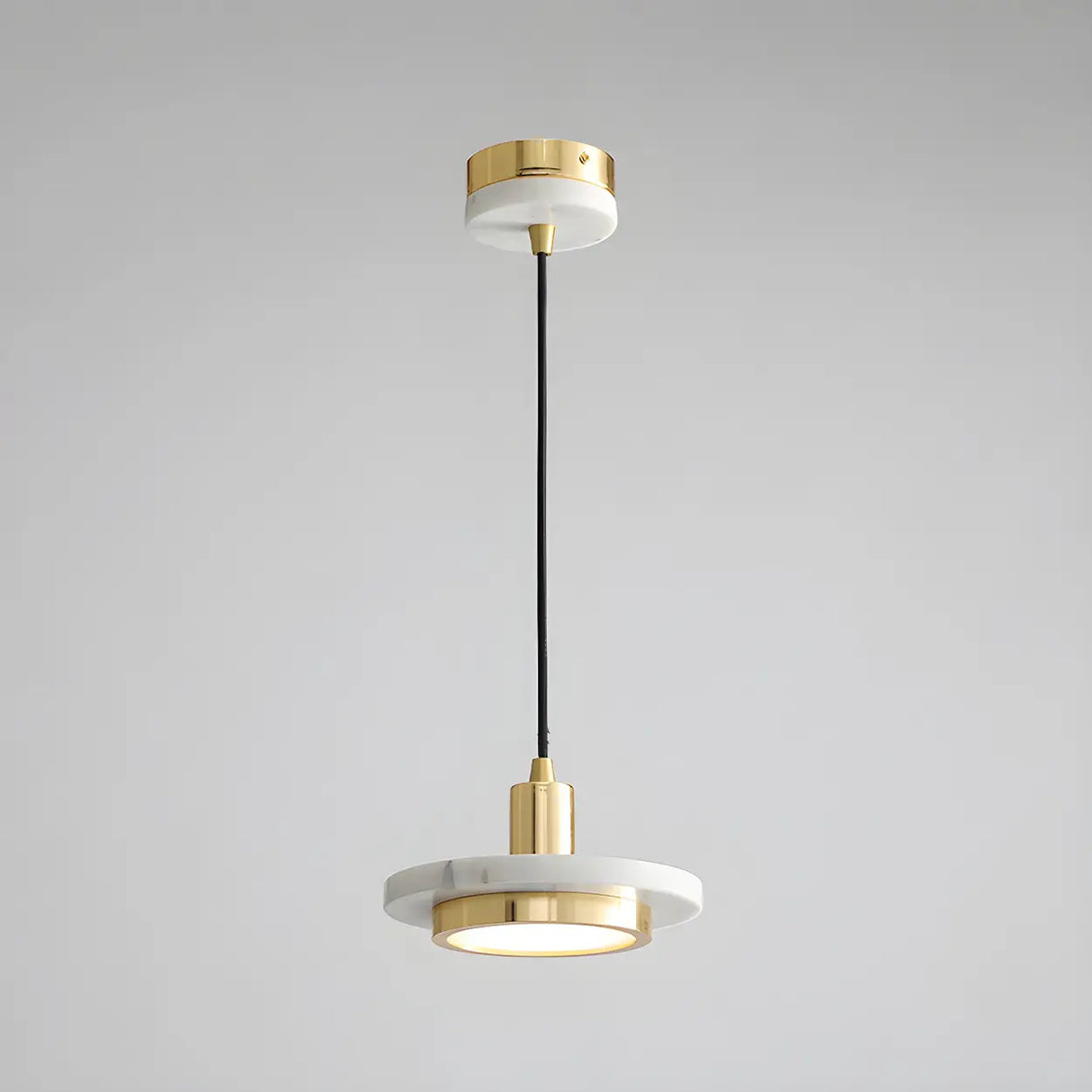 Adjustable Stone Geometric LED Pendant Light Warm Light Image - 10