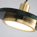 Adjustable Stone Geometric LED Pendant Light Warm Light Image - 12