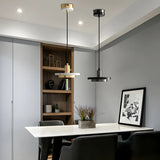 Adjustable Stone Geometric LED Pendant Light Warm Light Image - 16