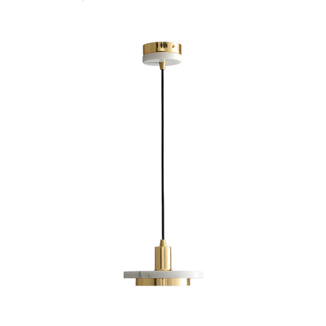 Adjustable Stone Geometric LED Pendant Light Warm Light Image - 2