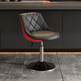 Adjustable Swivel Bar Stool with Padded Seat Image - 11
