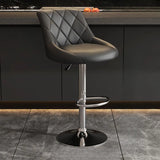 Adjustable Swivel Bar Stool with Padded Seat Image - 12
