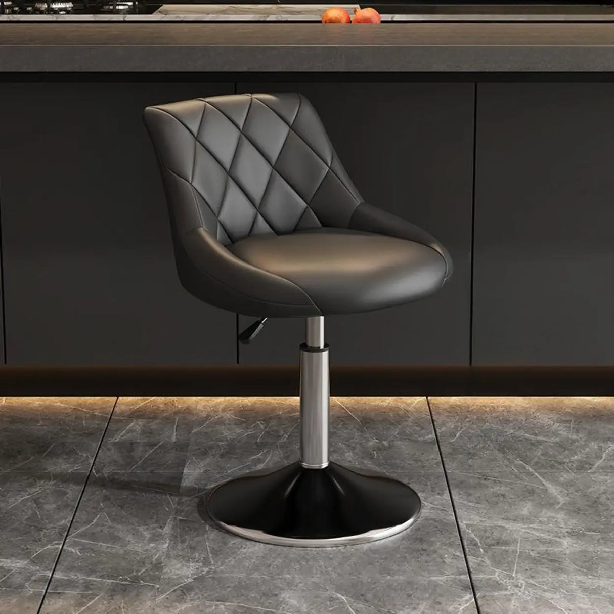 Adjustable Swivel Bar Stool with Padded Seat Image - 2