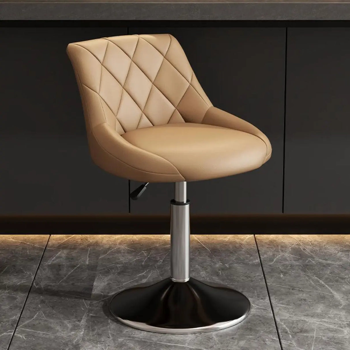 Adjustable Swivel Bar Stool with Padded Seat Image - 3