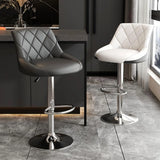 Adjustable Swivel Bar Stool with Padded Seat Image - 5