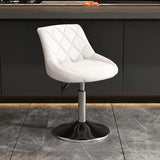 Adjustable Swivel Bar Stool with Padded Seat Image - 6