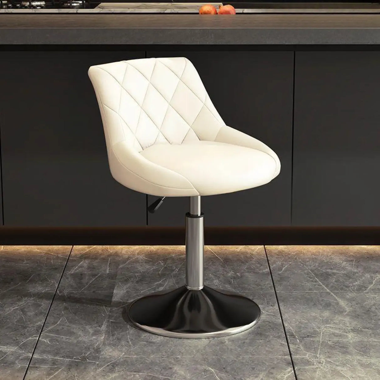 Adjustable Swivel Bar Stool with Padded Seat Image - 8