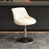 Adjustable Swivel Bar Stool with Padded Seat Image - 8