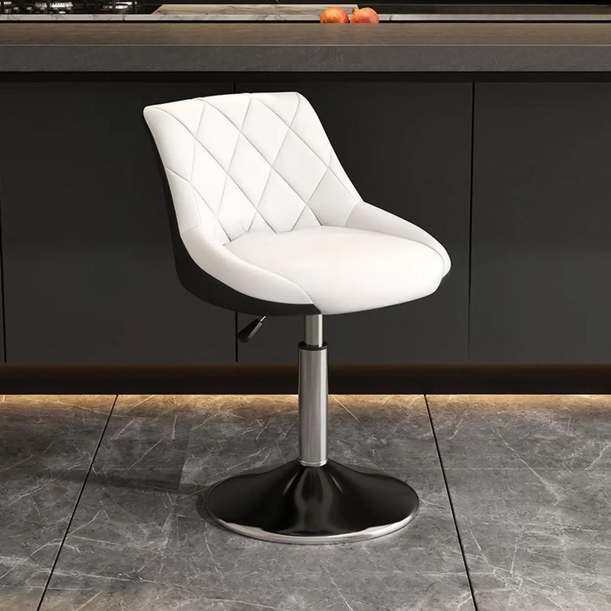 Adjustable Swivel Bar Stool with Padded Seat Image - 9