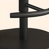 Adjustable Swivel Bucket Leather Metal Frame Bar Stool Image - 12