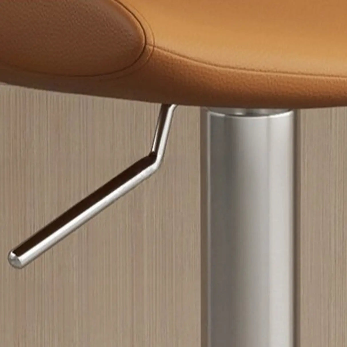 Adjustable Swivel Bucket Leather Metal Frame Bar Stool Image - 13