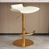 Adjustable Swivel Bucket Leather Metal Frame Bar Stool Image - 14