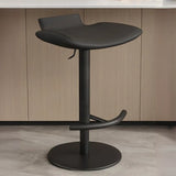 Adjustable Swivel Bucket Leather Metal Frame Bar Stool Image - 16