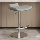 Adjustable Swivel Bucket Leather Metal Frame Bar Stool Image - 22
