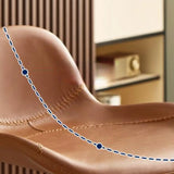 Adjustable Swivel Leather Low Back Bar Stool with Footrest Image - 10