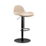 Adjustable Swivel Leather Low Back Bar Stool with Footrest Image - 14
