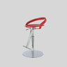 Adjustable Swivel Leather Steel Bar Stool with Footrest Image - 5
