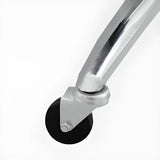 Adjustable Swivel Round Leather Bar Stool with Wheels Image - 10