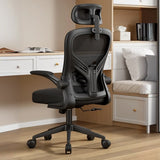 Adjustable Tilt Mechanism Swivel High-Back Office Chair Image - 14