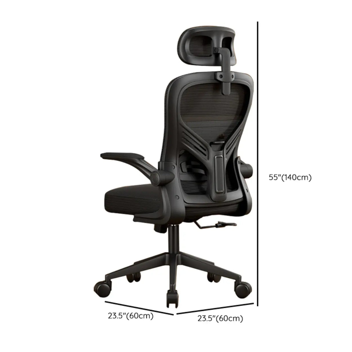 Adjustable Tilt Mechanism Swivel High-Back Office Chair 