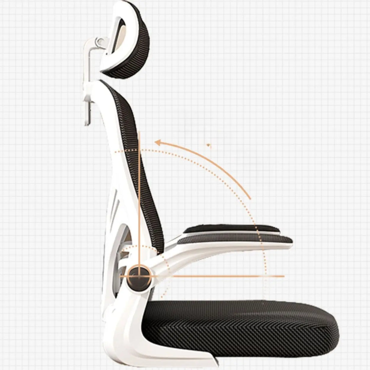 Adjustable Tilt Mechanism Swivel High-Back Office Chair Image - 8