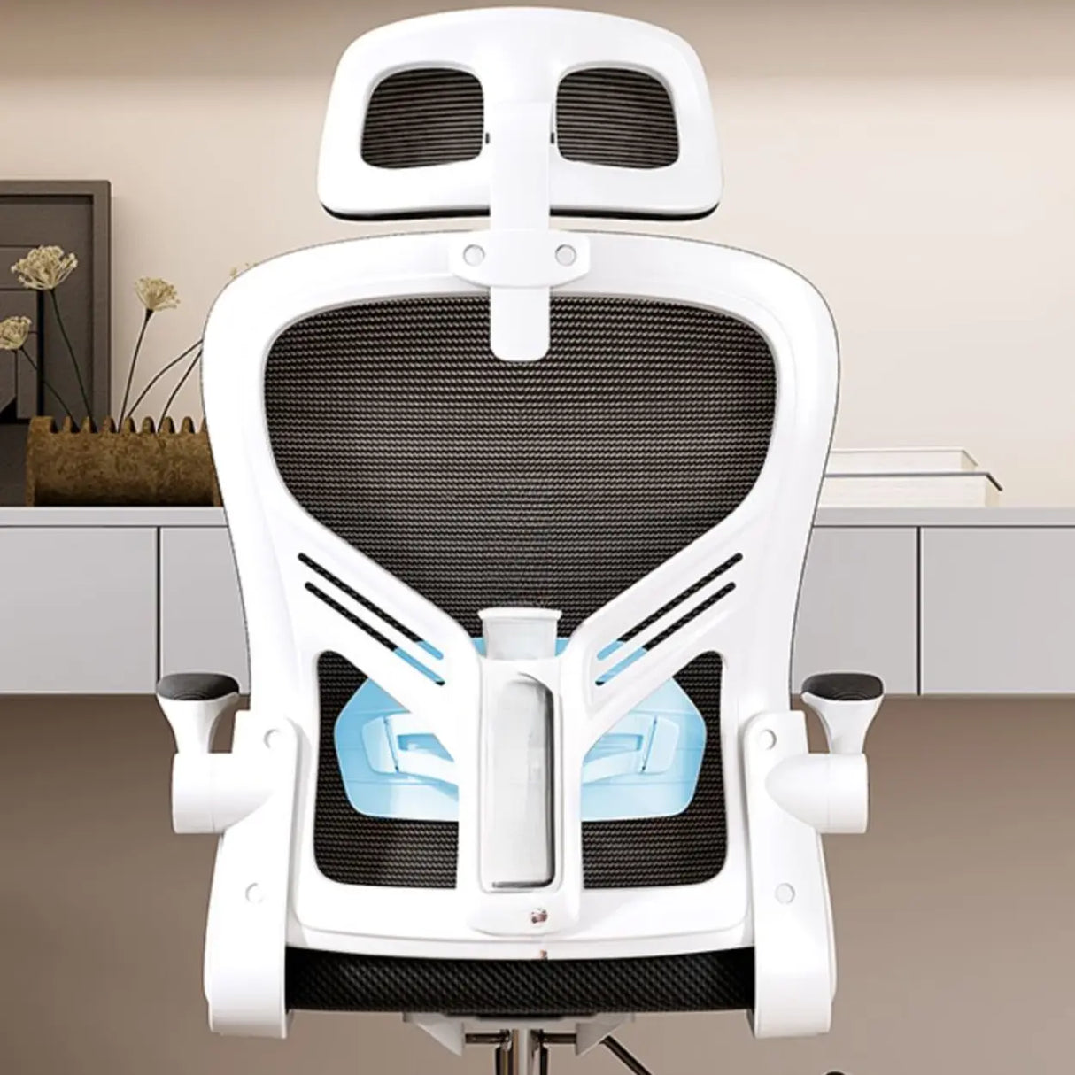 Adjustable Tilt Mechanism Swivel High-Back Office Chair Image - 9