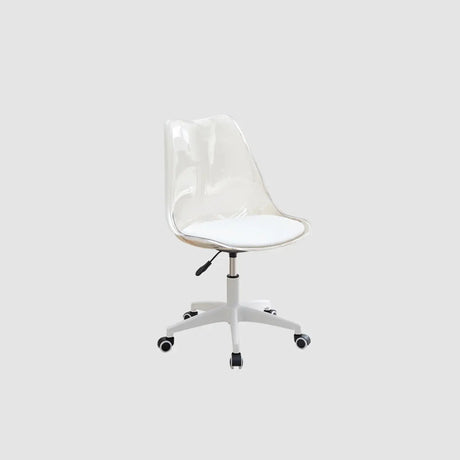 Adjustable Transparent Acrylic Office Chair with Casters Image - 2