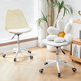 Adjustable Transparent Acrylic Office Chair with Casters Image - 6