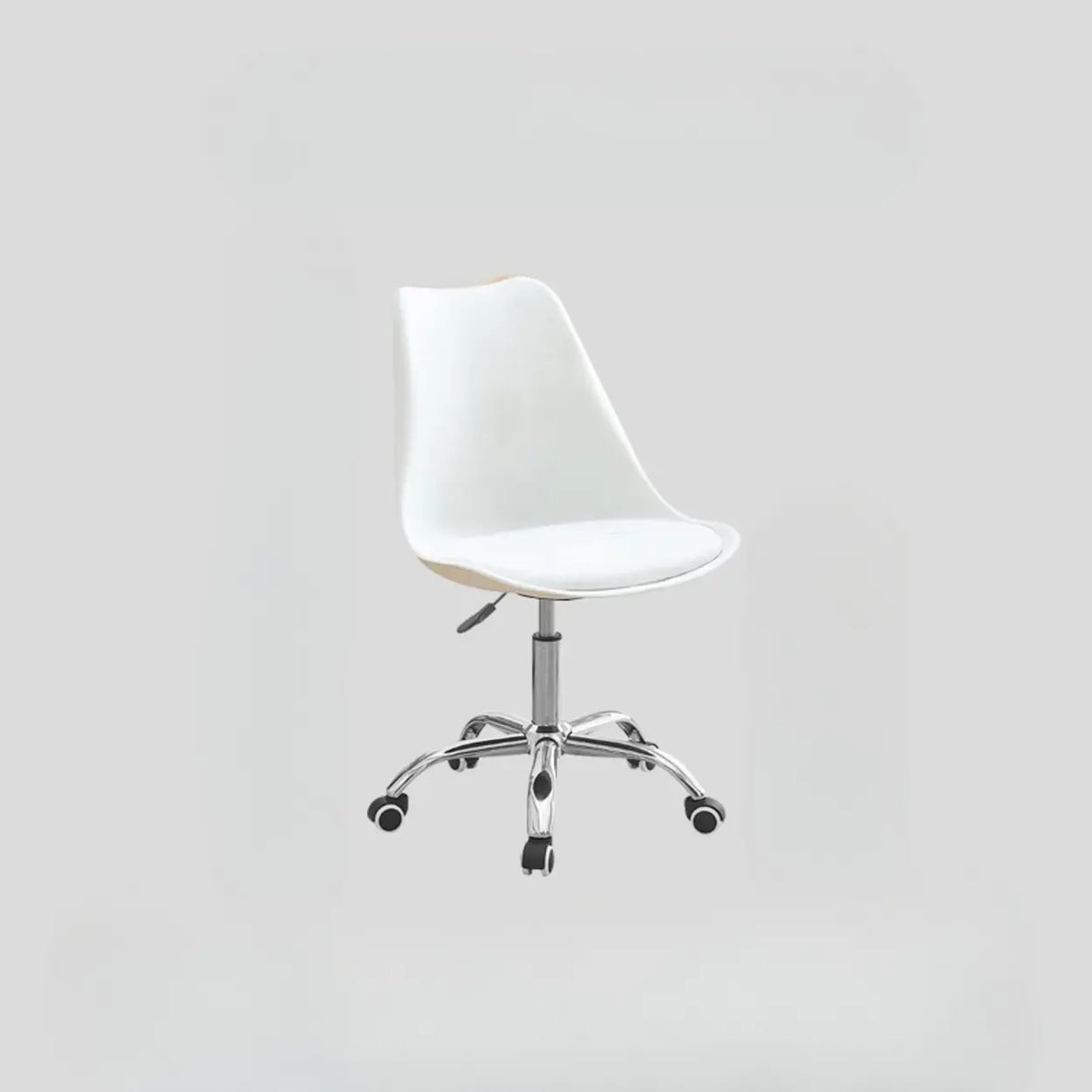 Adjustable Transparent Acrylic Office Chair with Casters Image - 15