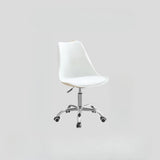 Adjustable Transparent Acrylic Office Chair with Casters Image - 15