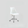 Adjustable Transparent Acrylic Office Chair with Casters Image - 15