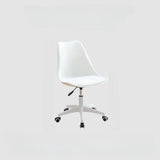 Adjustable Transparent Acrylic Office Chair with Casters Image - 7