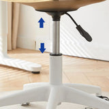 Adjustable Transparent Acrylic Office Chair with Casters Image - 16