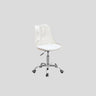 Adjustable Transparent Acrylic Office Chair with Casters Image - 9