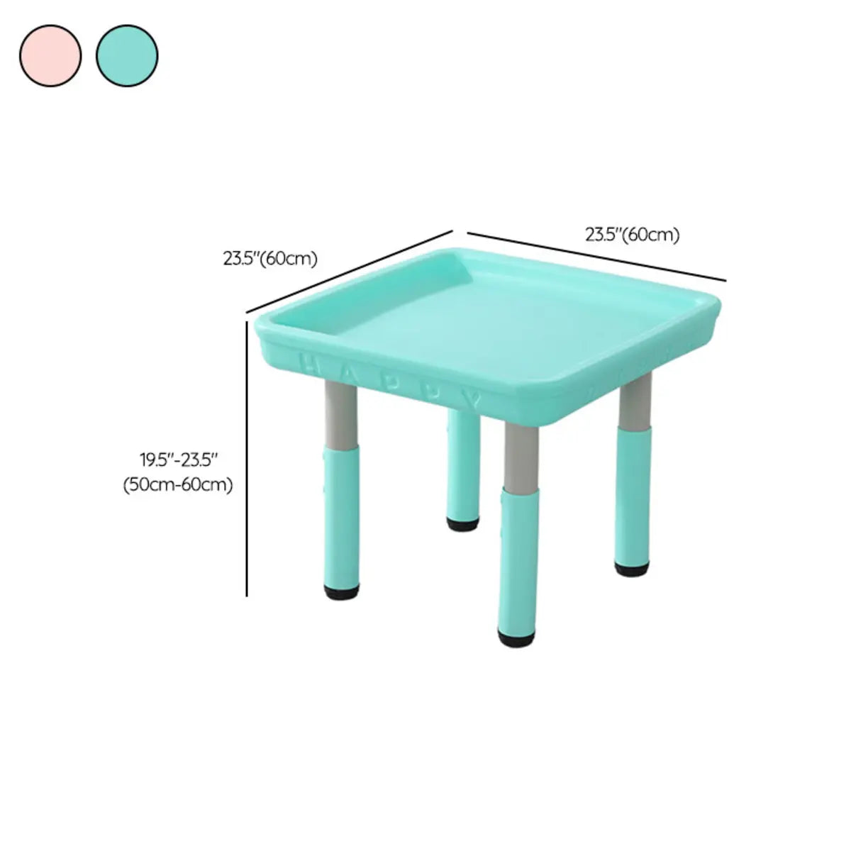 Adjustable Waterproof Toddler Play Table Cahir Set 