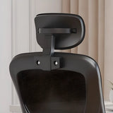 Adjustable White-Gray Ergonomic Swivel Mesh Office Chair Image - 6