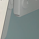 Adjustable White Wood Kids Desk with Exterior Shelf Image - 12