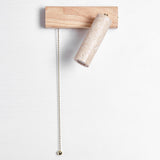 Adjustable Wood Cylinder Wall Sconce with Pull Chain Image - 10