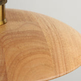 Adjustable Wood Disc Pendant Light Kitchen Island Image - 6