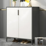 Adjustable Wood Hallway Gray Large Shoe Storage Unit Image - 20