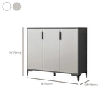Adjustable Wood Hallway Gray Large Shoe Storage Unit Image - 24