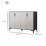 Adjustable Wood Hallway Gray Large Shoe Storage Unit Image - 26
