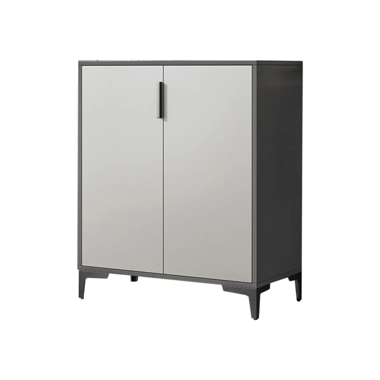 Adjustable Wood Hallway Gray Large Shoe Storage Unit Image - 9