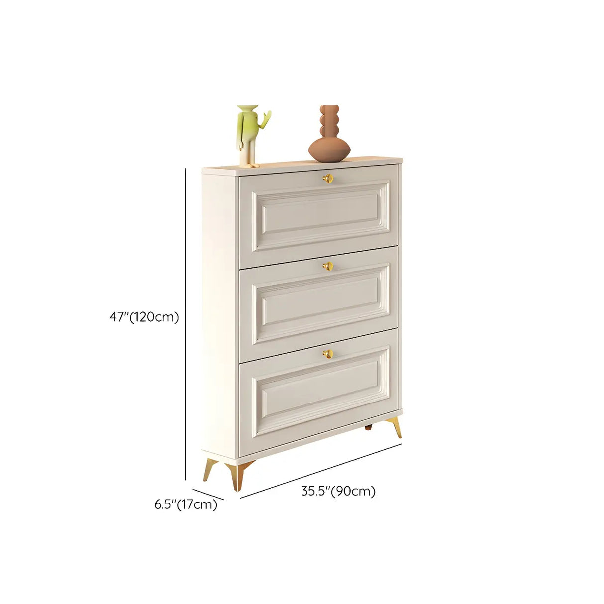 Adjustable Wood Hallway White Drop Front Shoe Storage Image - 32