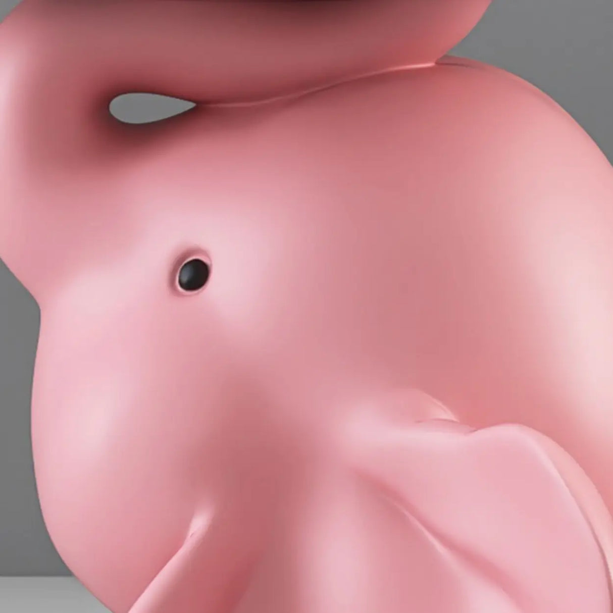 Adorable Elephant Resin Open Storage Kids Nightstand Image - 5