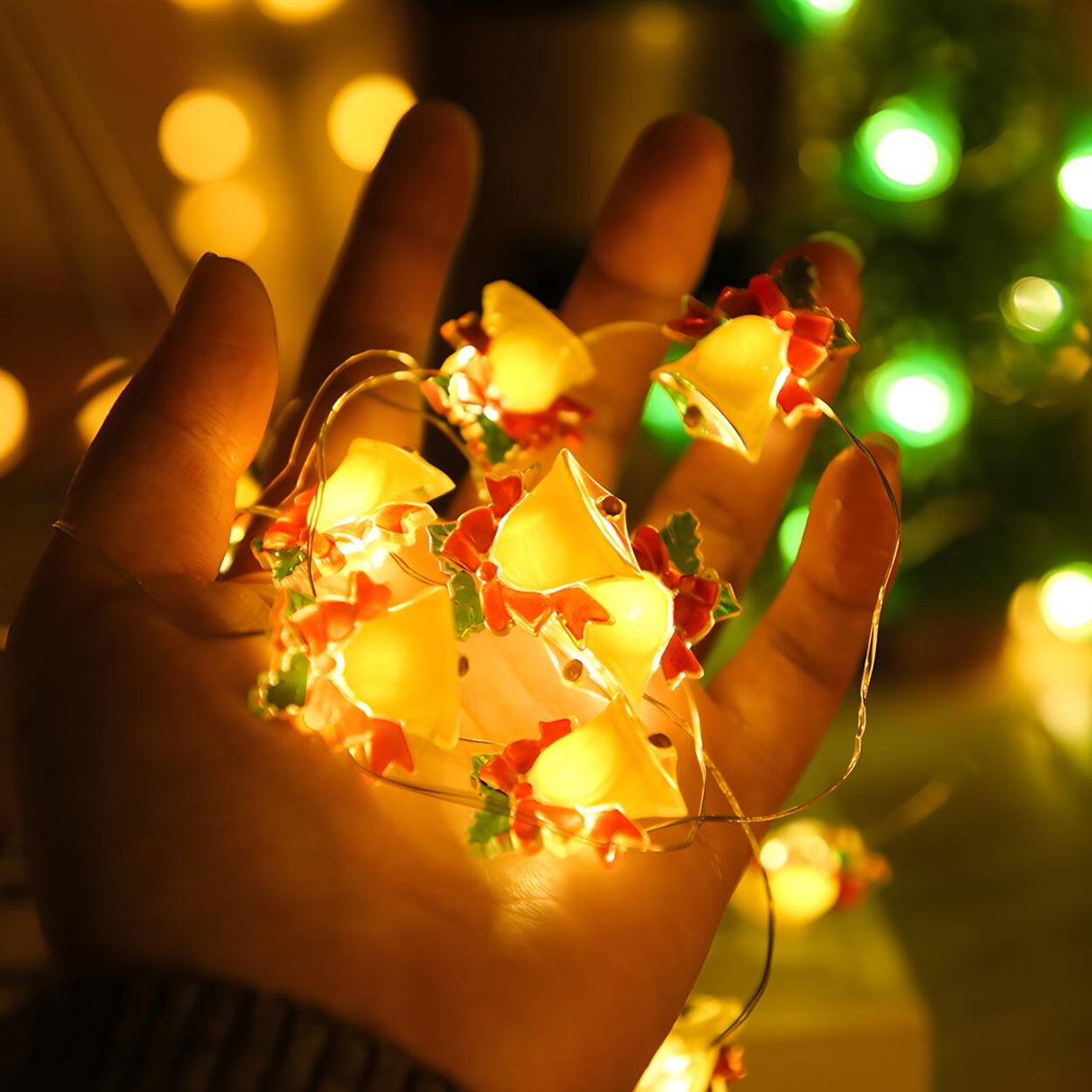 Adorable Mini Santa LED Christmas String Lights Image - 7