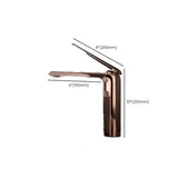 Aerator Included Copper Silver Bathroom Sink Faucet Image - 27